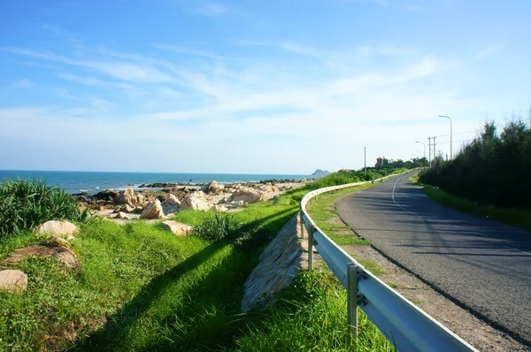 Escena, Vietnam, costera, playa, carretera, Lagi —  Fotos de Stock