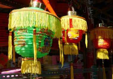 renkli fener, pazar yeri, Sonbahar Ortası Festivali