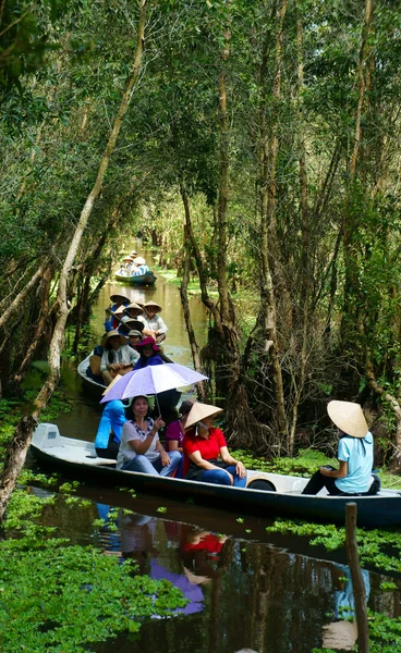 Delta del Mekong, bosque índigo de Tra Su, ecoturismo — Foto de Stock