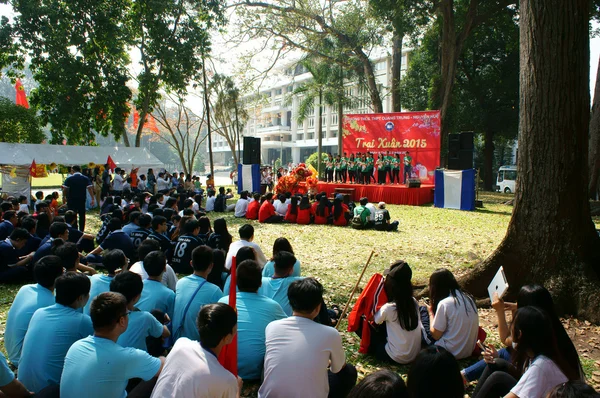 Asiático estudiante de secundaria, actividad, campamento —  Fotos de Stock