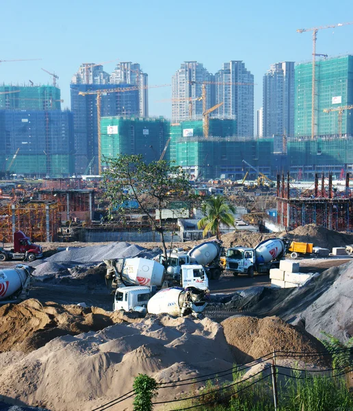 Asya şehir, şantiye, apartman binası inşa