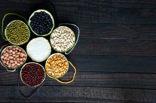 Cereales, alimentos saludables, fibra, proteína, grano, antioxidante —  Fotos de Stock