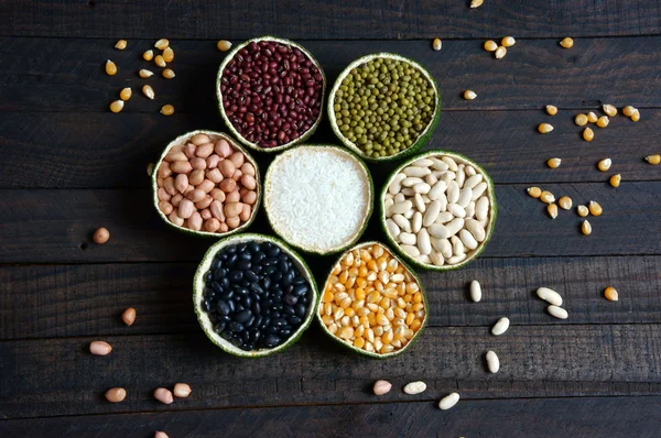 Cereais, alimentos saudáveis, fibra, proteína, grão, antioxidante — Fotografia de Stock