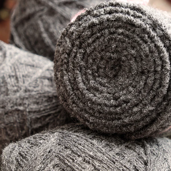 Yarn scarf, accessory, wintertime, handmade gift — Stock Photo, Image