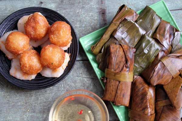 Vietnamese food, banh nam, banh bot loc — 图库照片