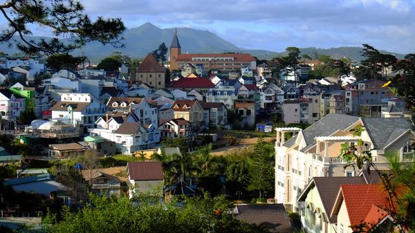 Panorama, città di Dalat, Vietnam, Da Lat — Foto Stock