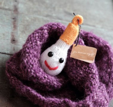 Benzersiz Sevgililer günü arka plan, el yapımı DIY