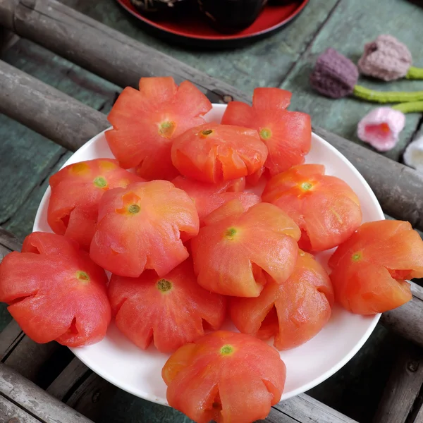 Vietnamese food,Tet, tomato jam, sweet eating — Stock Photo, Image