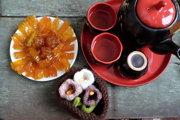 越南食品、 芒果果酱、 越南春节 — 图库照片