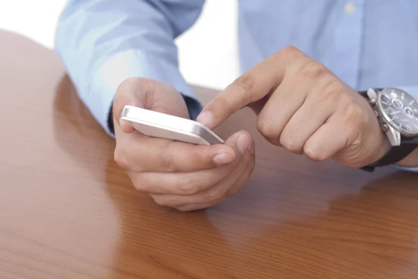 Teléfono inteligente blanco — Foto de Stock