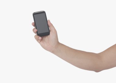 Mobil akıllı telefon tutarak