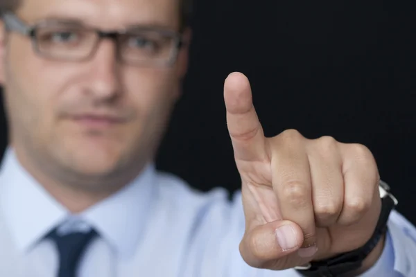 Touching the Glass — Stock Photo, Image