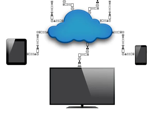 Cloud and Technology — Stock Photo, Image