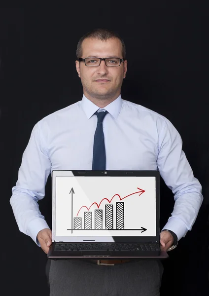 Presentatie van het financiële succes — Stockfoto