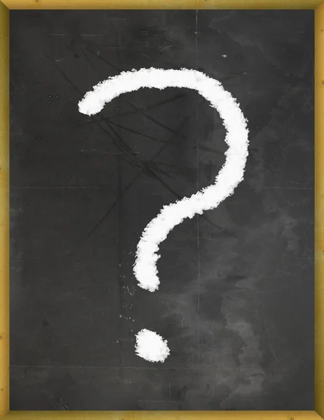 Question Mark on the Blackboard — Stock Photo, Image