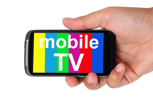 Televisione sullo Smart Phone — Foto Stock