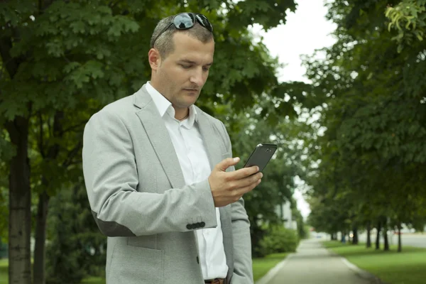 Sending a Text Message — Stock Photo, Image