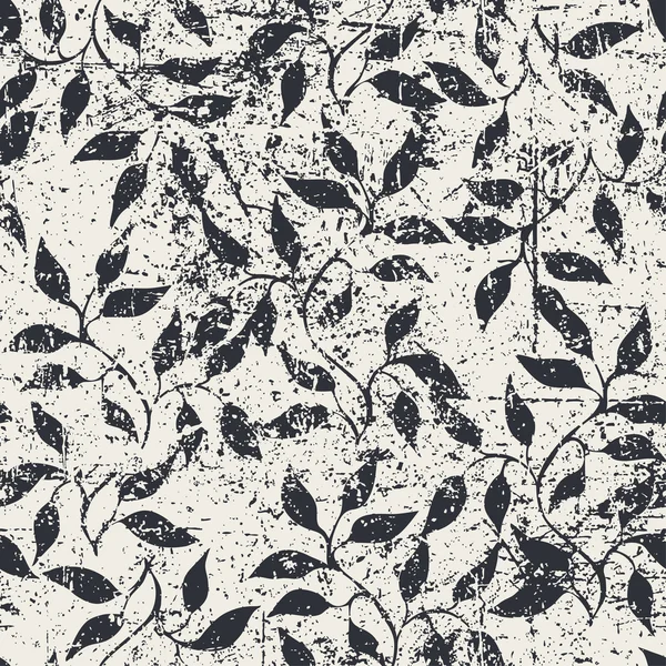 花模様の手描きのシームレスなパターン — ストックベクタ