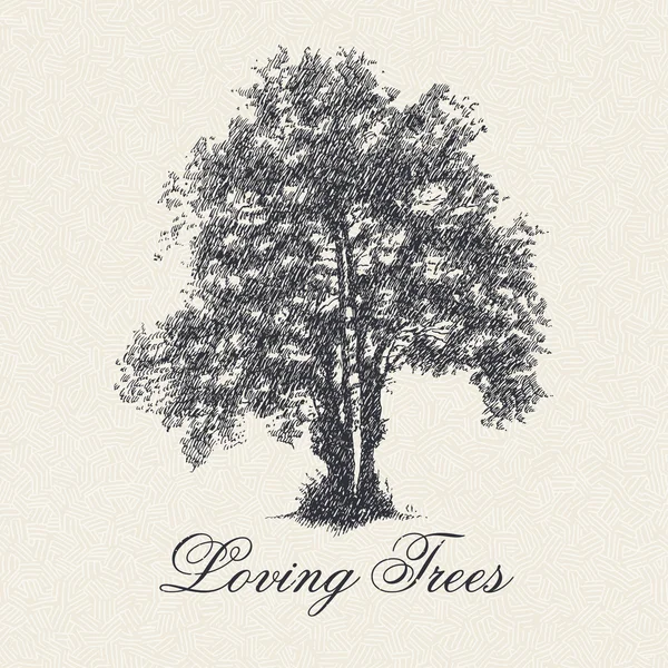 Cartel de Loving Trees — Vector de stock