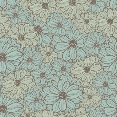 papatyalar ile desen