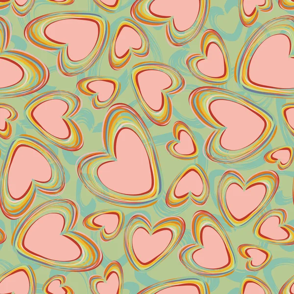 Pattern with hearts — Stock Vector