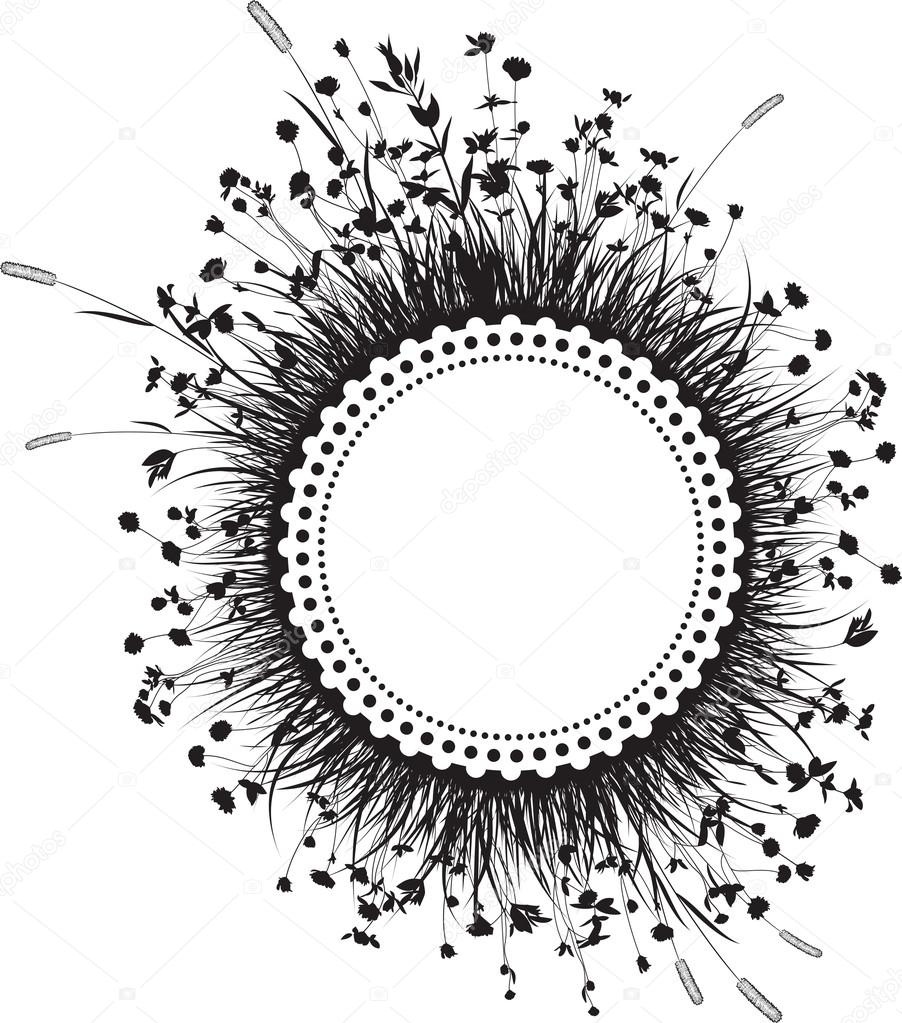 Round Floral Design Element Stock Vector C Greenvalley 52095637