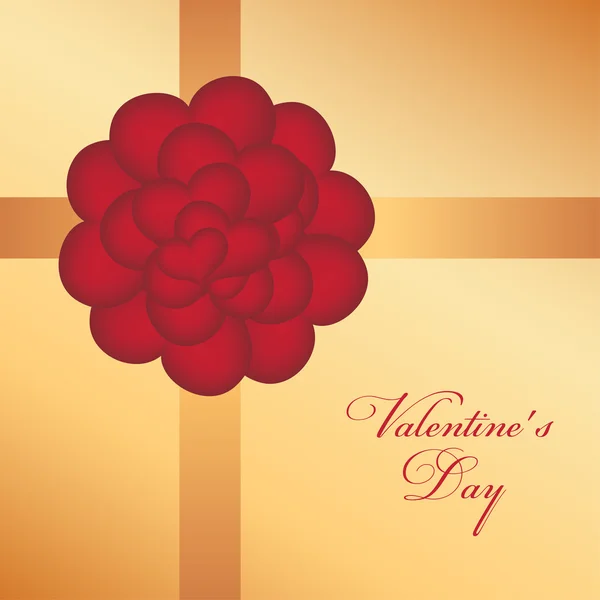 Tarjeta de felicitación del día de San Valentín — Vector de stock