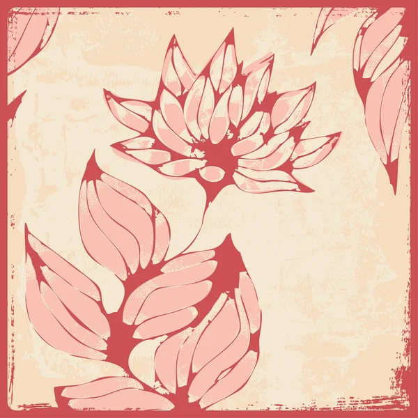 Diseño de primavera con flores — Archivo Imágenes Vectoriales