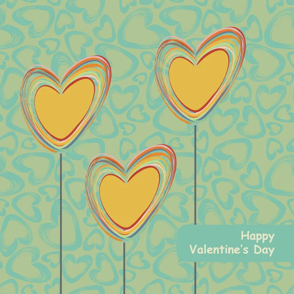 Tarjeta de San Valentín — Vector de stock