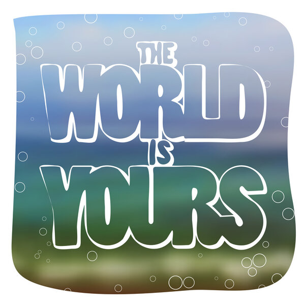 Морской плакат с рамкой
