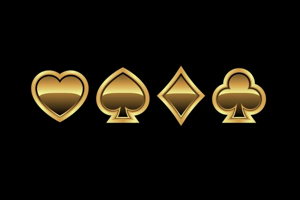 Symbole für Spielkarten — Stockvektor