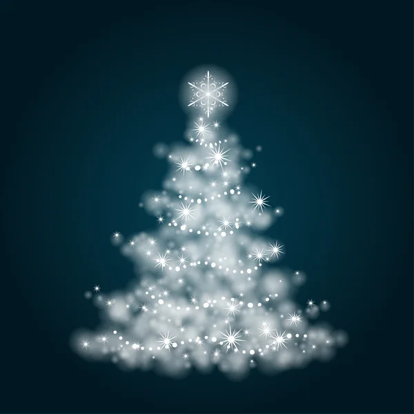 Kerstmis gloed Tree — Stockvector