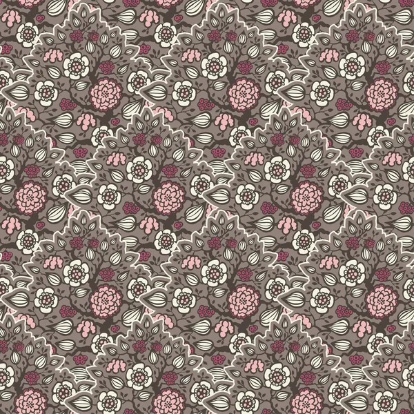 Motif floral sans couture — Image vectorielle