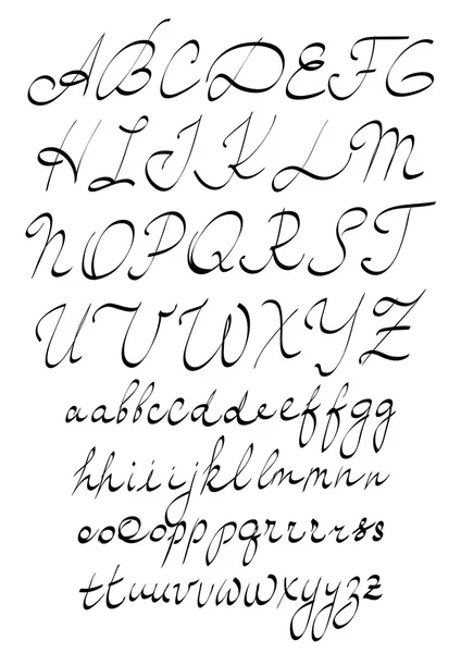 Alphabet manuscrit — Image vectorielle