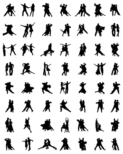 Tango spelers vector — Stockvector