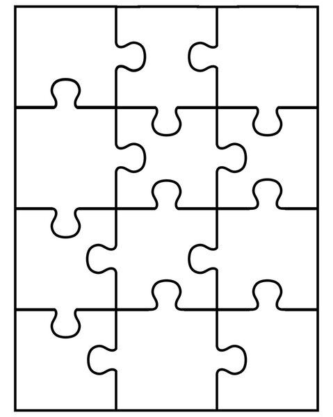 parts of white puzzle