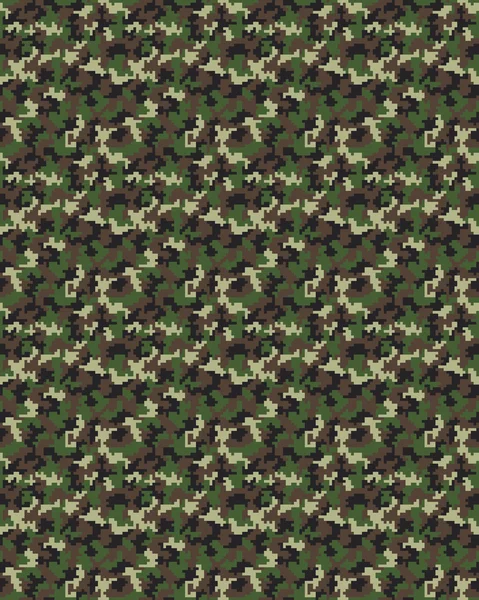 Naadloze digitale camouflage — Stockvector