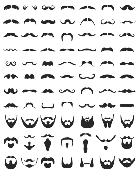 Barbe et moustache — Image vectorielle