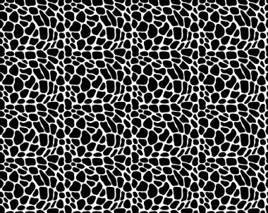 Kusursuz deri zürafa deseni, illüstrasyon.