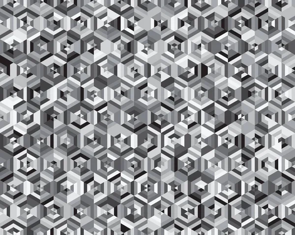 蜂窝无缝图案 多边形马赛克抽象几何背景 — 图库矢量图片
