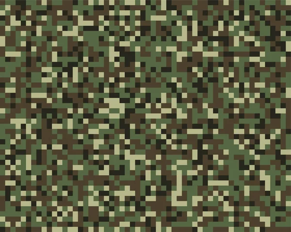 Naadloos Patroon Van Digitale Camouflage — Stockvector
