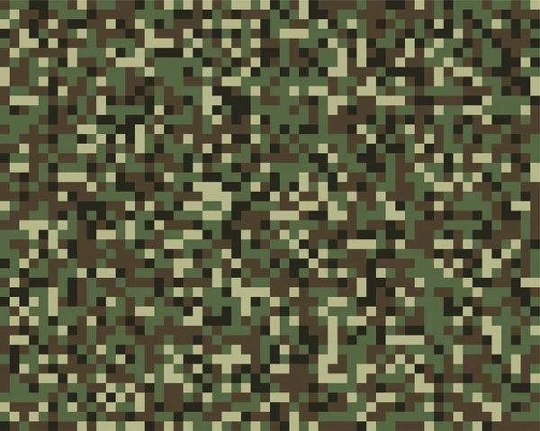 Modèle Sans Couture Camouflage Numérique — Image vectorielle