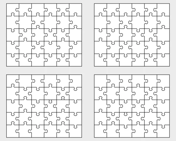 4 개의 퍼즐 — 스톡 벡터