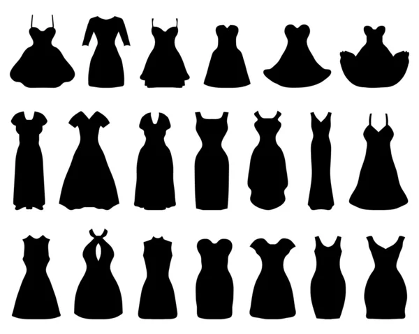 Vestidos de cóctel — Vector de stock