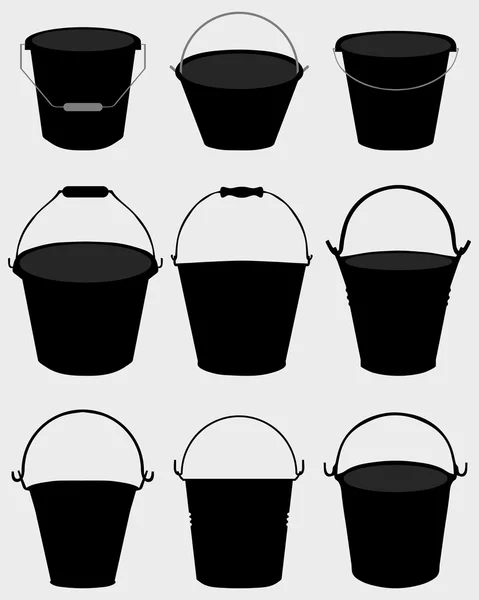 Buckets — Stockový vektor