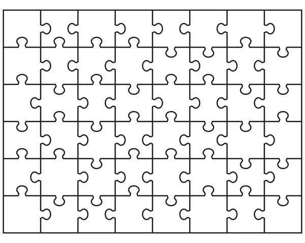 Witte puzzel — Stockvector