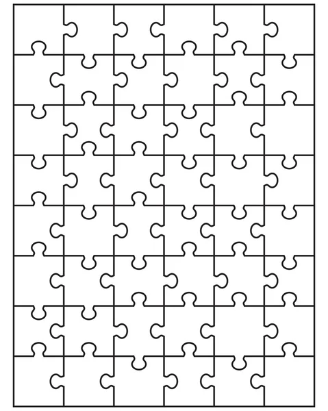 Puzzle branco — Vetor de Stock