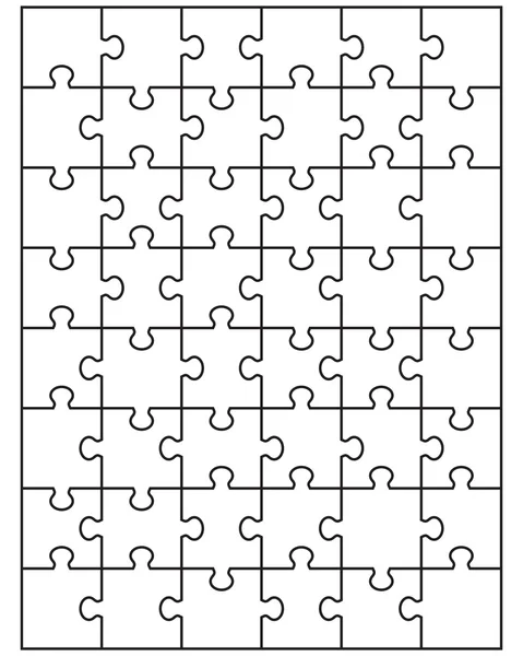 Puzzle bianco — Vettoriale Stock