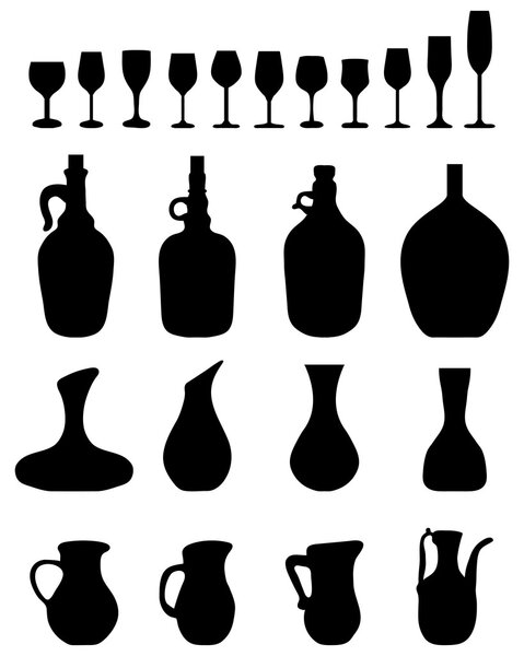 Стаканы и бутылки