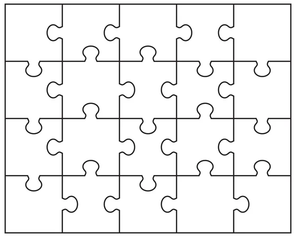 Puzzle — Vettoriale Stock